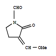 (9ci)-3-(甲氧基亚甲基)-2-氧代-1-吡咯烷羧醛结构式_79961-91-4结构式