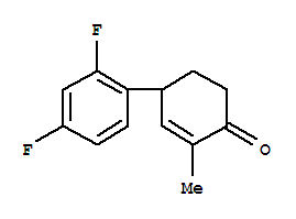 (9ci)-4-(2,4-二氟苯基)-2-甲基-2-环己烯-1-酮结构式_799776-81-1结构式