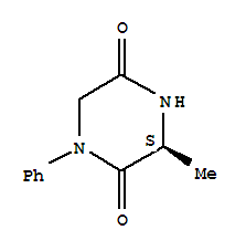 (3s)-(9ci)-3-甲基-1-苯基-2,5-哌嗪二酮结构式_799783-01-0结构式