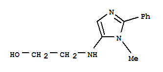 Ethanol, 2-[(1-methyl-2-phenyl-1h-imidazol-5-yl)amino]-(9ci) Structure,799814-33-8Structure