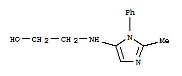 Ethanol, 2-[(2-methyl-1-phenyl-1h-imidazol-5-yl)amino]-(9ci) Structure,799814-38-3Structure