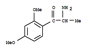  2-氨基-1-(2,4-二甲氧基苯基)-1-丙酮结构式_80096-52-2结构式