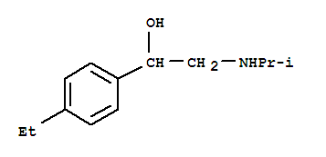Benzyl alcohol, p-ethyl-alpha-[(isopropylamino)methyl]-(8ci) Structure,801186-96-9Structure