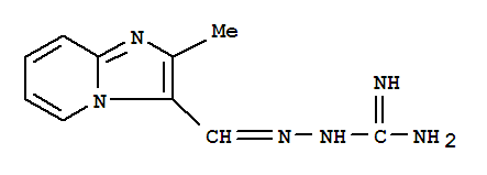 Guanidine,[[(2-methylimidazo[1,2-a]pyridin-3-yl)methylene]amino]-(8ci) Structure,801207-87-4Structure