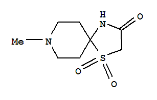 1-Thia-4,8-diazaspiro[4.5]decan-3-one,8-methyl-,1,1-dioxide(8ci) Structure,801213-04-7Structure