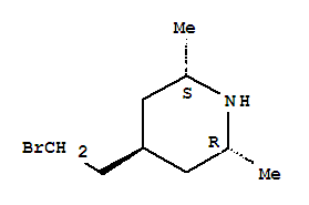 反式-(8ci)-4-(2-溴乙基)-2,6-二甲基哌啶结构式_801993-80-6结构式