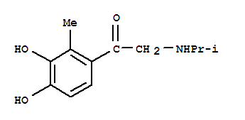 (8ci)-3,4-二羟基-2-(异丙基氨基)-2-甲基-苯乙酮结构式_801997-79-5结构式