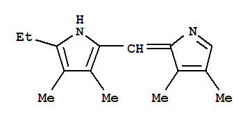 (8ci)-2-[(3,4-二甲基-2H-吡咯-2-基)甲基]-5-乙基-3,4-二甲基-吡咯结构式_802000-64-2结构式