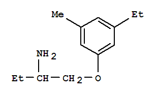 Propylamine, 1-[[(5-ethyl-m-tolyl)oxy]methyl]-(8ci) Structure,802039-46-9Structure