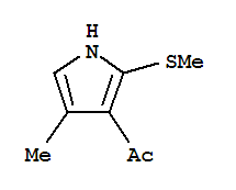 Ethanone, 1-[4-methyl-2-(methylthio)-1h-pyrrol-3-yl]-(9ci) Structure,80224-51-7Structure