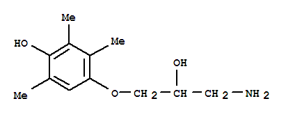 (8ci)-1-氨基-3-(4-羟基-2,3,5-三甲基苯氧基)-2-丙醇结构式_802301-21-9结构式