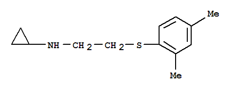 Cyclopropylamine, n-[2-(2,4-xylylthio)ethyl]-(8ci) Structure,802554-36-5Structure