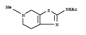 (8ci)-n-(4,5,6,7-四氢-5-甲基噻唑并[5,4-c]吡啶-2-基)-乙酰胺结构式_802575-71-9结构式