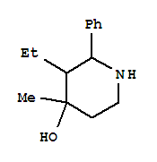 (8ci)-3-乙基-4-甲基-2-苯基-4-羟基哌啶结构式_802576-51-8结构式