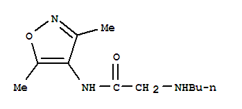 (8ci)-2-(丁基氨基)-n-(3,5-二甲基-4-异噁唑基)-乙酰胺结构式_802593-28-8结构式