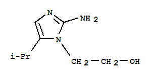 (8ci)-2-氨基-5-异丙基-咪唑-1-乙醇结构式_802603-11-8结构式