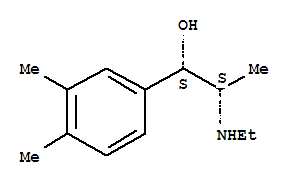 (8ci)-alpha-[1-(乙基氨基)乙基]-3,4-二甲基-苄醇结构式_802833-50-7结构式