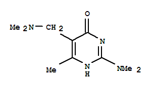 (8ci)-2-(二甲基氨基)-5-[(二甲基氨基)甲基]-6-甲基-4-羟基嘧啶结构式_802886-56-2结构式