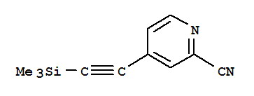 (9ci)-4-[(三甲基甲硅烷基)乙炔]-2-吡啶甲腈结构式_802905-85-7结构式