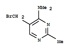 (8CI)-5-(溴甲基)-4-(二甲基氨基)-2-甲基嘧啶结构式_803609-07-6结构式