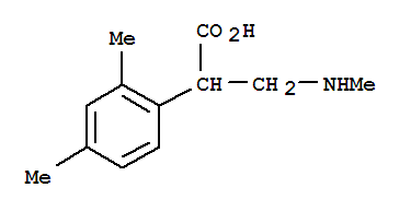 Benzeneacetic acid, 2,4-dimethyl-alpha-[(methylamino)methyl]-(9ci) Structure,803633-30-9Structure