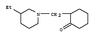 Cyclohexanone, 2-[(3-ethyl-1-piperidinyl)methyl]-(9ci) Structure,803634-69-7Structure