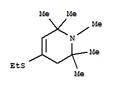 (9ci)-4-(乙基硫代)-1,2,3,6-四氢-1,2,2,6,6-五甲基-吡啶结构式_803637-31-2结构式