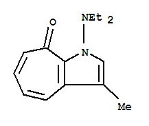 (9ci)-1-(二乙基氨基)-3-甲基-环庚并[b]吡咯-8(1h)-酮结构式_803638-11-1结构式