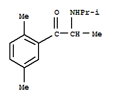 (9ci)-1-(2,5-二甲基苯基)-2-[(1-甲基乙基)氨基]-1-丙酮结构式_803638-50-8结构式