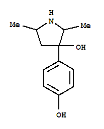 3-Pyrrolidinol,3-(4-hydroxyphenyl)-2,5-dimethyl-(9ci) Structure,804427-76-7Structure