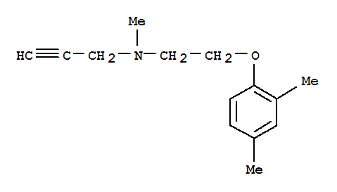 2-Propyn-1-amine,n-[2-(2,4-dimethylphenoxy)ethyl]-n-methyl-(9ci) Structure,804429-49-0Structure