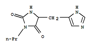 (9ci)-5-(1H-咪唑-4-甲基)-3-丙基-2,4-咪唑啉二酮结构式_804435-18-5结构式