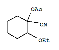 (9ci)-1-(乙酰基氧基)-2-乙氧基-环己烷甲腈结构式_804563-81-3结构式