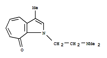 (9ci)-1-[2-(二甲基氨基)乙基]-3-甲基-环庚并[b]吡咯-8(1h)-酮结构式_805185-61-9结构式