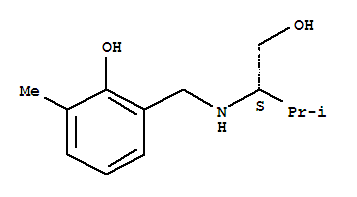 Phenol, 2-[[[(1s)-1-(hydroxymethyl)-2-methylpropyl]amino]methyl]-6-methyl-(9ci) Structure,805230-35-7Structure