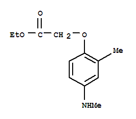 Acetic acid, [2-methyl-4-(methylamino)phenoxy]-, ethyl ester (9ci) Structure,805237-71-2Structure