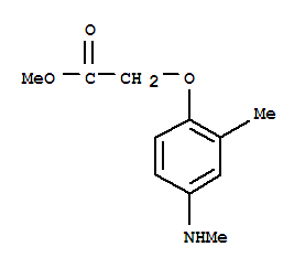 (9ci)-[2-甲基-4-(甲基氨基)苯氧基]-乙酸甲酯结构式_805237-82-5结构式