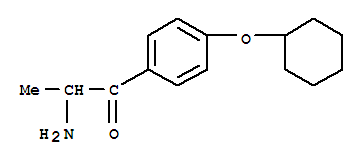  2-氨基-1-[4-(环己氧基)苯基]-1-丙酮结构式_805946-17-2结构式