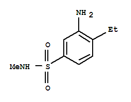 Benzenesulfonamide, 3-amino-4-ethyl-n-methyl-(9ci) Structure,805962-10-1Structure