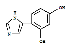 1,3-Benzenediol, 4-(1h-imidazol-4-yl)-(9ci) Structure,806601-80-9Structure