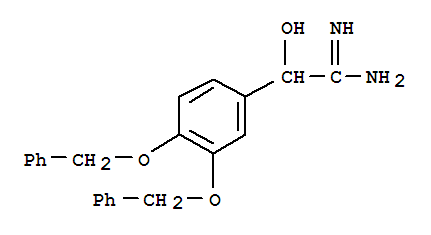 Benzeneethanimidamide,-alpha--hydroxy-3,4-bis(phenylmethoxy)- Structure,806628-09-1Structure