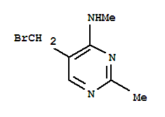 (9ci)-5-(溴甲基)-n,2-二甲基-4-嘧啶胺结构式_806638-53-9结构式