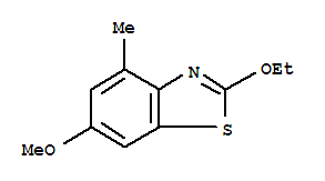 Benzothiazole, 2-ethoxy-6-methoxy-4-methyl-(9ci)Structure,80689-27-6Structure Benzothiazole, 2-ethoxy-6-methoxy-4-methyl-(9ci) Structure,80689-27-6Structure