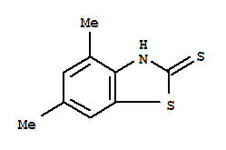 2(3H)-benzothiazolethione,4,6-dimethyl-(9ci) Structure,80689-36-7Structure