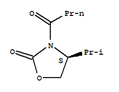 (S)-4-(1-isopropyl)-3-(1-oxobutyl)-2-oxazolidinone Structure,80697-93-4Structure