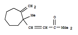 (9ci)-N,N-二甲基-3-(1-甲基-2-亚甲基环庚基)-2-丙酰胺结构式_809237-40-9结构式