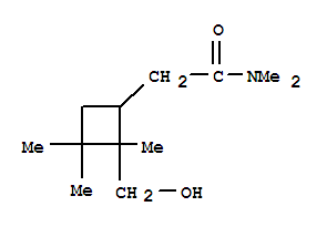(9ci)-2-(羟基甲基)-n,n,2,3,3-五甲基-环丁烷乙酰胺结构式_809237-44-3结构式