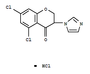 4H-1-benzopyran-4-one, 5,7-dichloro-2,3-dihydro-3-(1h-imidazol-1-yl)-, monohydrochloride (9ci) Structure,80930-26-3Structure