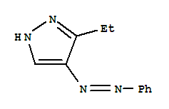 1H-pyrazole,3-ethyl-4-(phenylazo)-(9ci) Structure,810672-63-0Structure