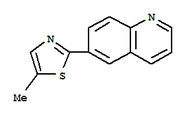 Quinoline, 6-(5-methyl-2-thiazolyl)- (4ci) Structure,810690-55-2Structure